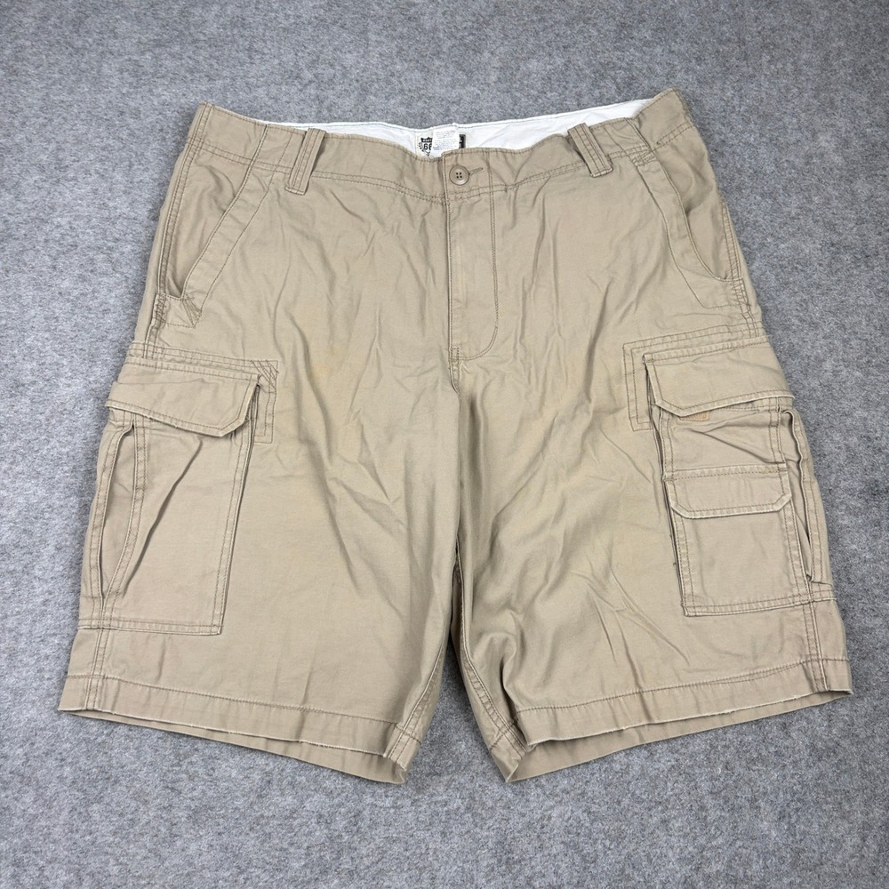 Route 66 Cargo Shorts Mens 40 Khaki Tan Cotton Utility Pockets Relaxed Y2K 00s